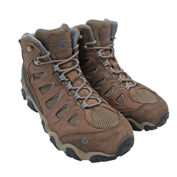 Oboz Sawtooth II Mid Hiking Boots Mens Size 9.5 Brown Waterproof Trail Outdoor - Picture 2 of 9